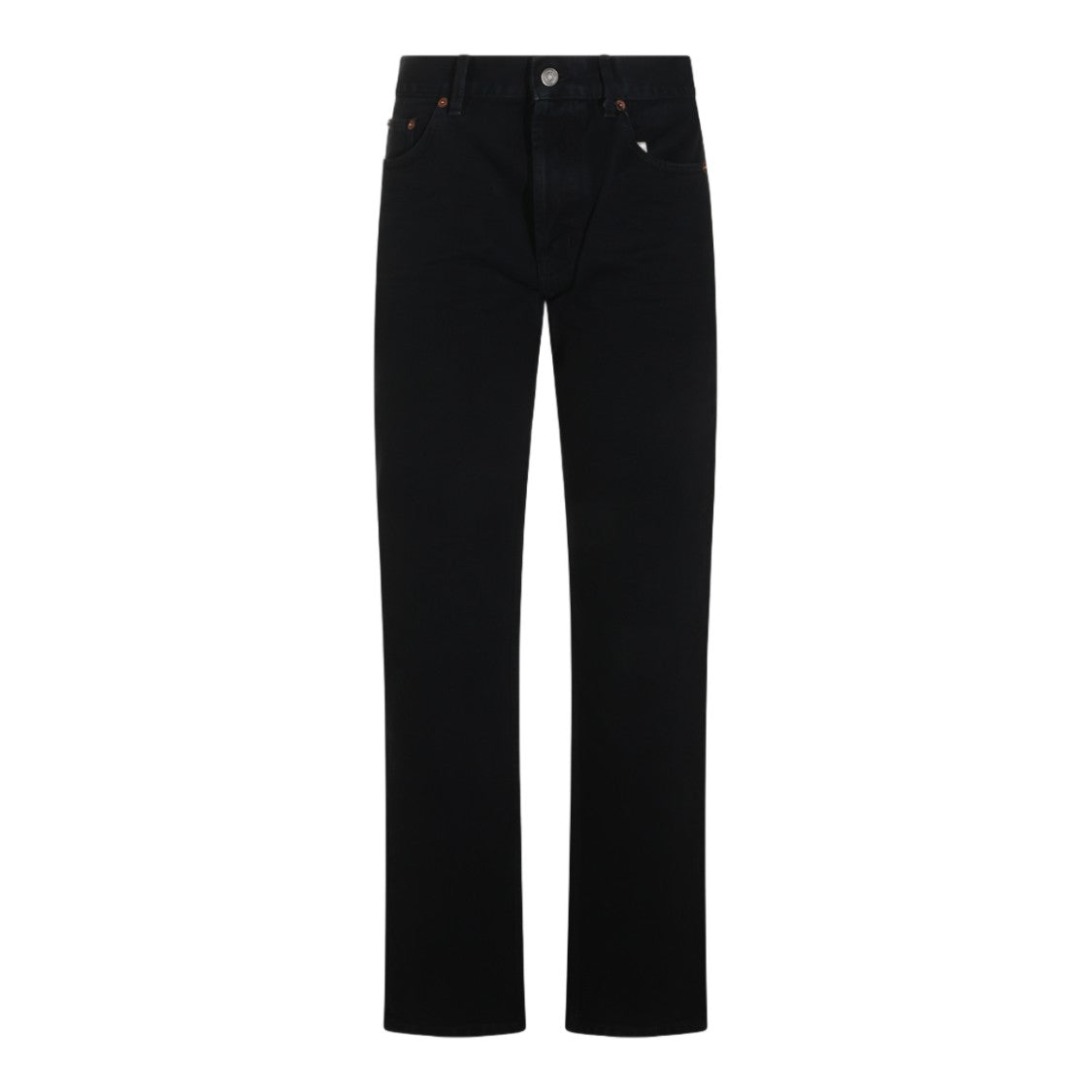 Saint Laurent High-Waist Straight-Leg Jeans