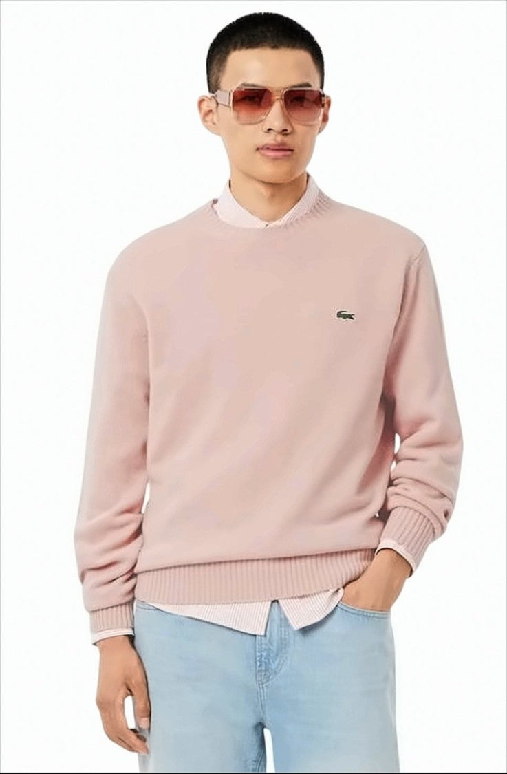 Lacoste Roll-Neck Sweater With Ribbed Detailing
