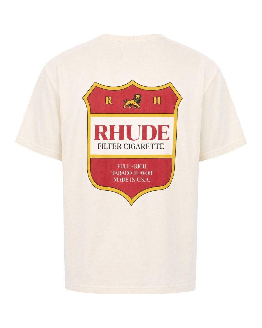 Rhude Oversized Vintage Graphic Cotton T-Shirt