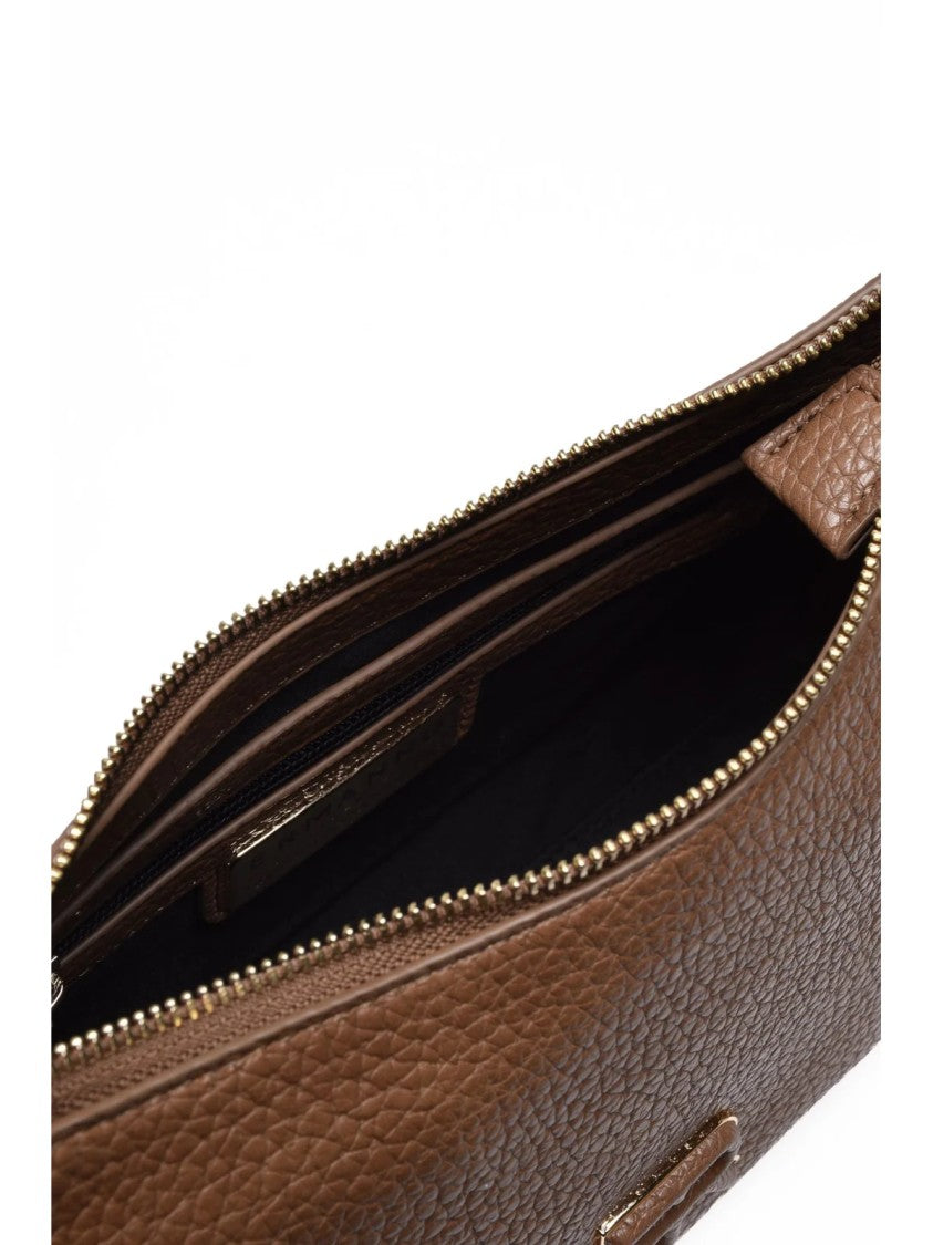 Ermanno Firenze Textured Polyurethane Unity Shoulder Bag