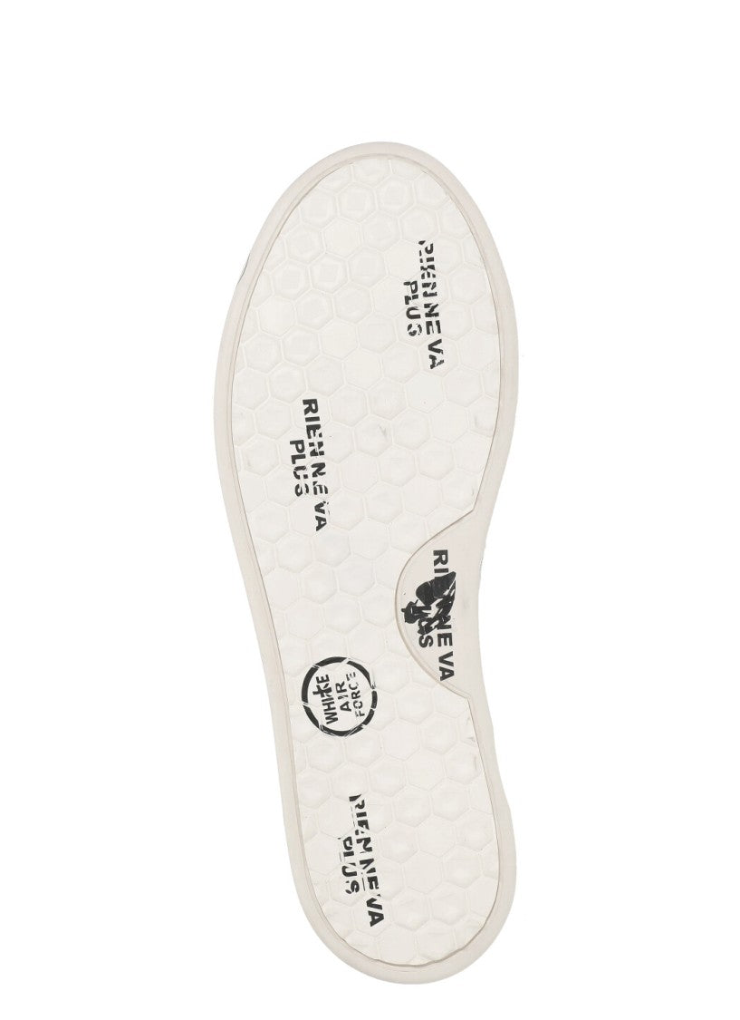 Premiata White Belle 7447 Leather Sneakers