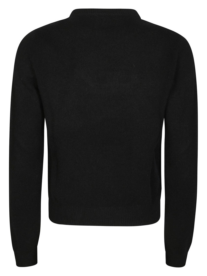 Diesel Cropped Slim-Fit Knit Top With Oval Cut-Out And Logo Detail