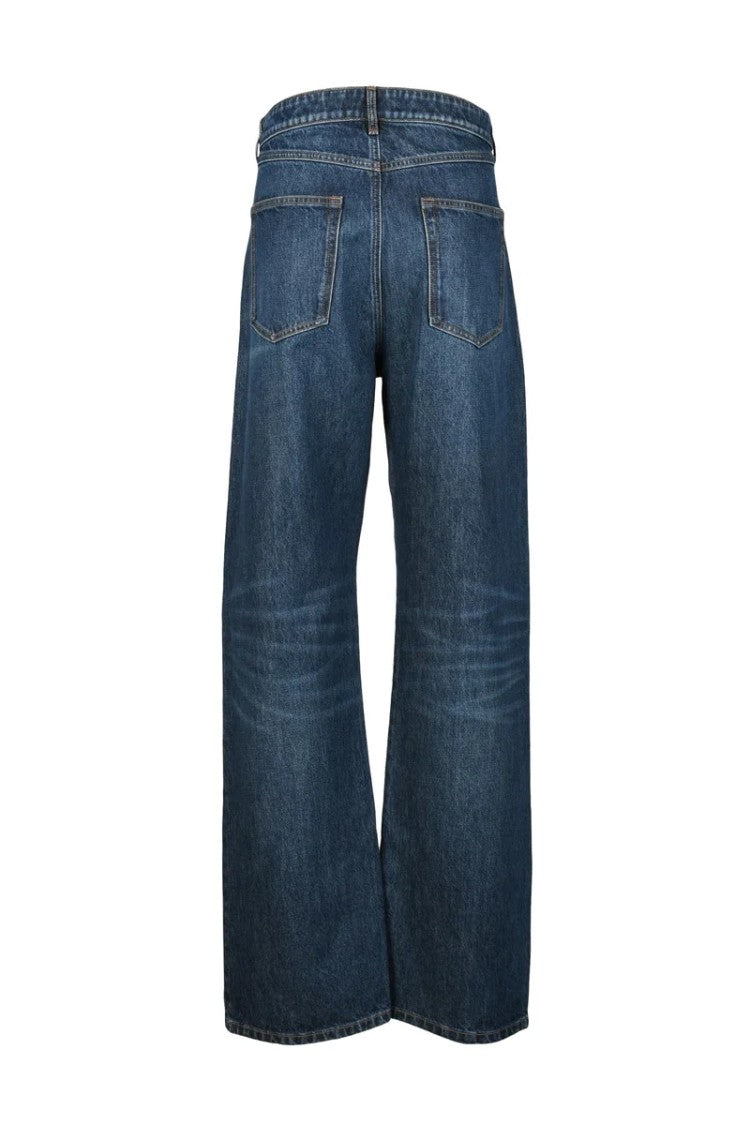 Sportmax Blue Cotton Jeans