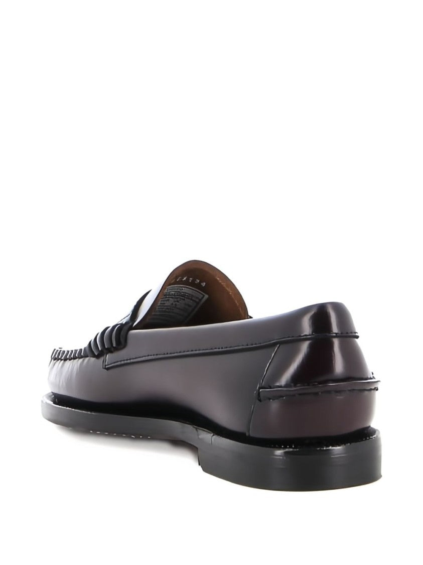 Sebago Round Toe Leather Dan Loafers