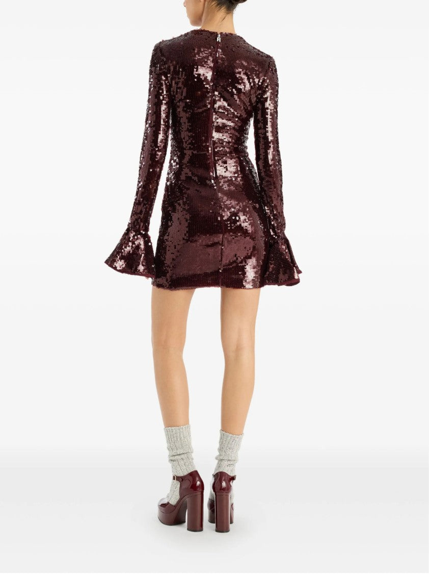 Rotate Fitted Mini Dress With Shimmering Sequins