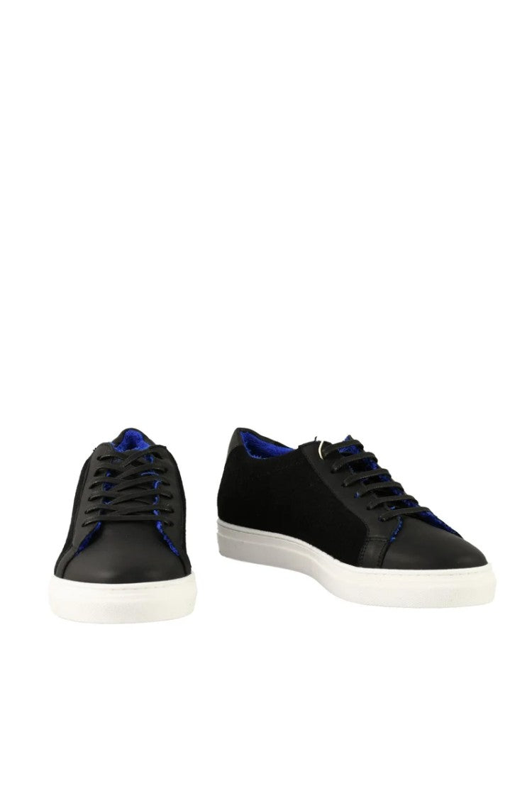 Twelve Style Division Leather/Other Fibers Sneakers - Black/Blue