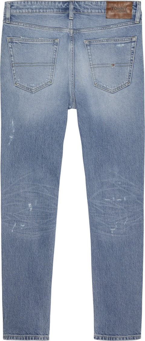Tommy Jeans Distressed Light Blue Five-Pocket Denim Jeans