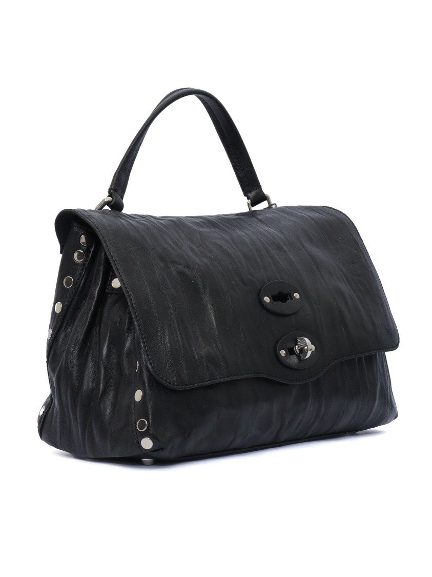 Zanellato Srl Black Lazzarone Postina Plissé Small Size