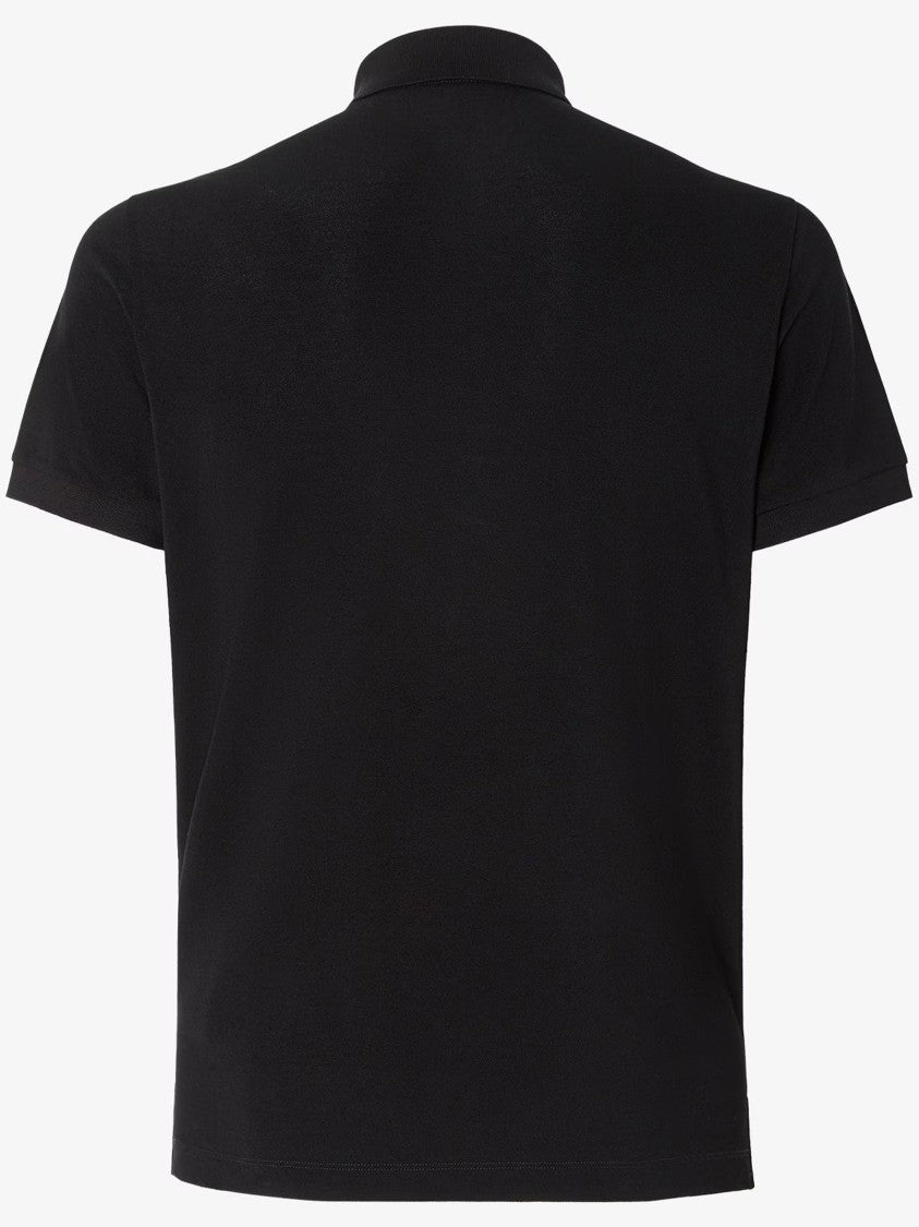 Fendi Slim-Fit Black Classic Collar Logo Polo