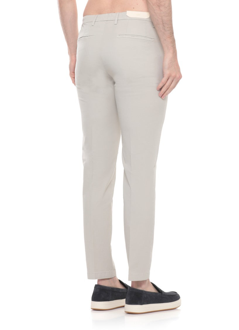 Briglia 1949 Beige Bg04 Cotton Straight-Leg Pants