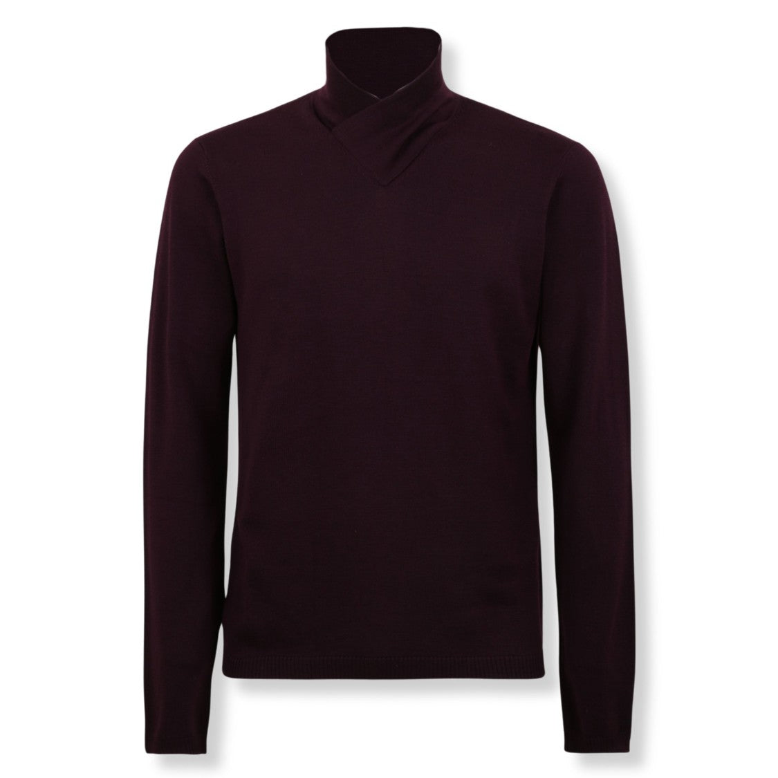 Casablanca Cowl Neck Merino Wool Sweater With Relaxed Fit