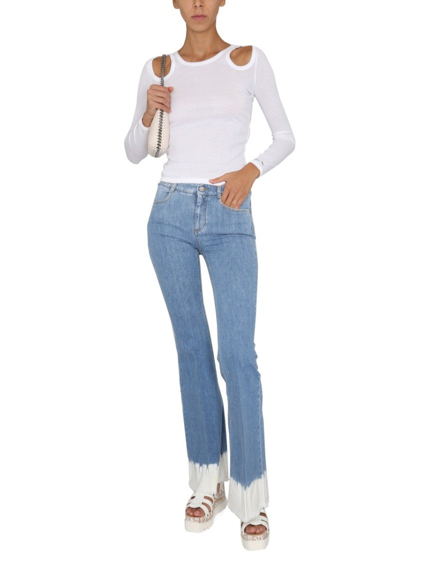 Stella Mccartney Fitted Long-Sleeve Top With Shoulder Cut-Outs