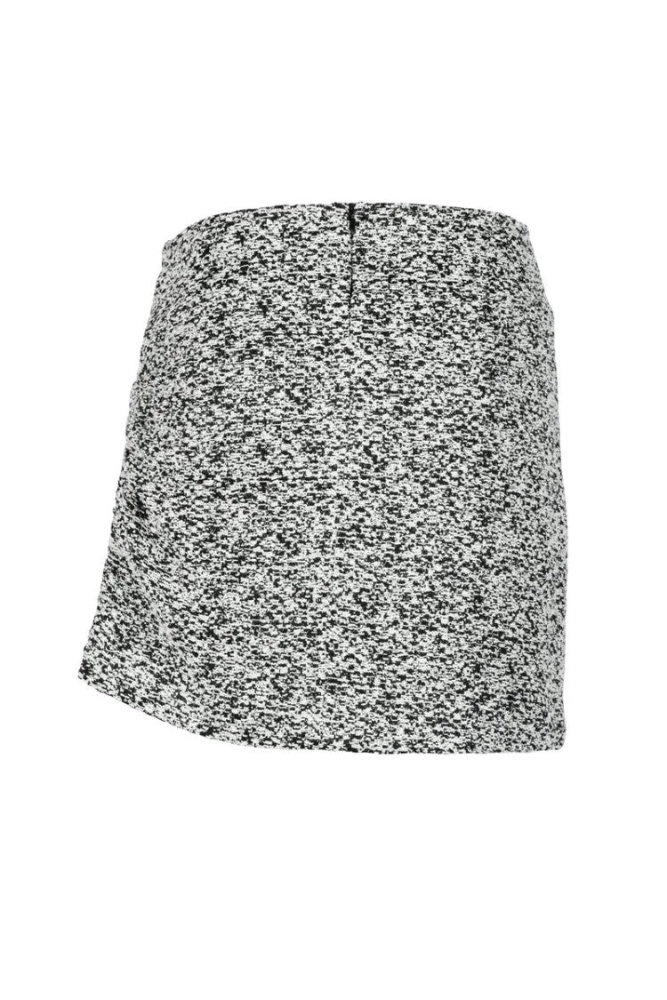 Iro Mini Skirt Bouclé - White/Black
