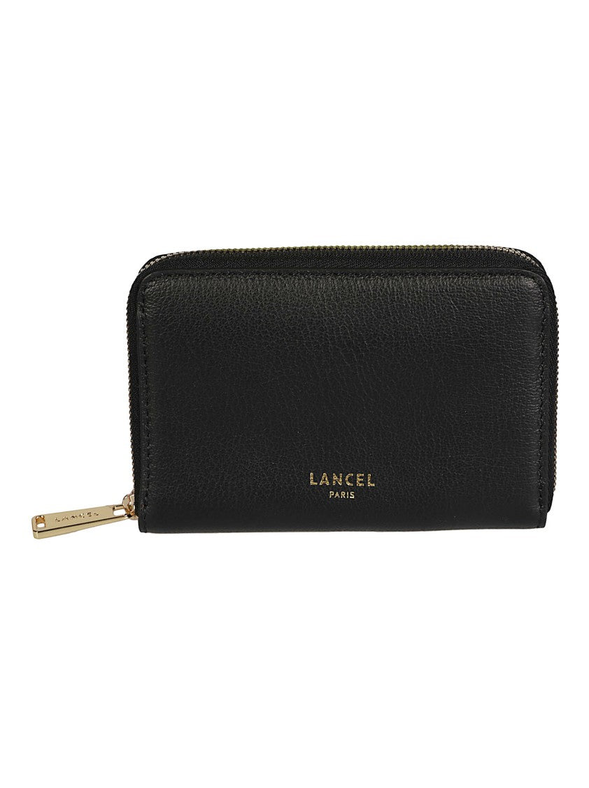 Lancel Bcbg Black Small Zip-Around Leather Wallet