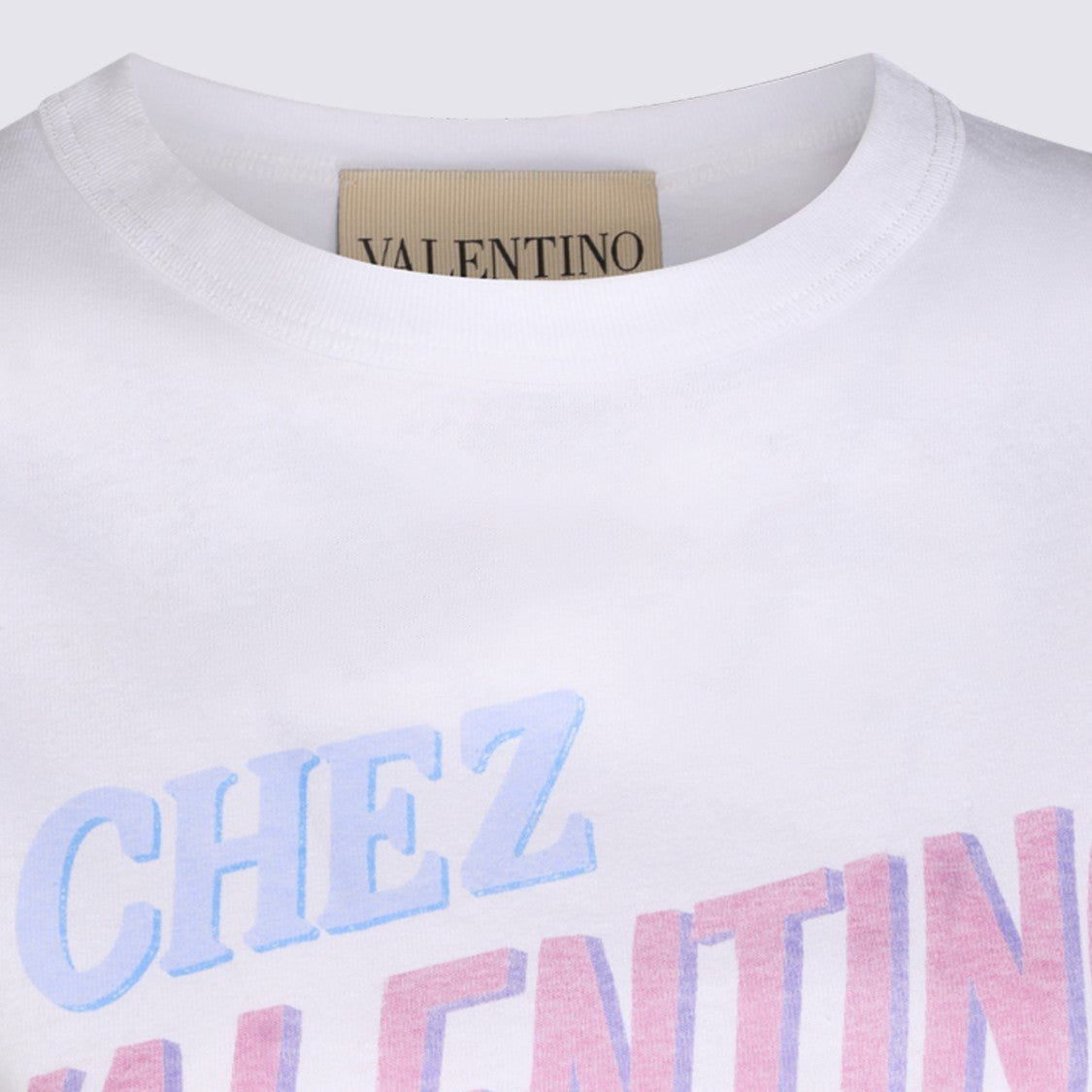 Valentino Colorful Graphic Crew Neck T-Shirt
