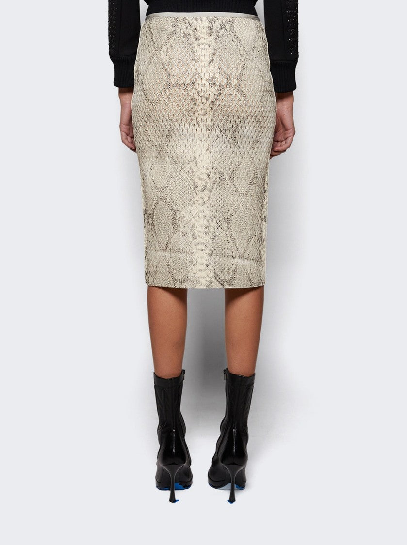 Alexander Wang Low Rise Midi Skirt Black And White