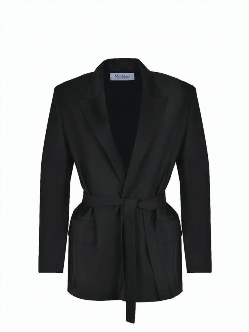 Max Mara Tailored Wool Coat With Notched Lapel