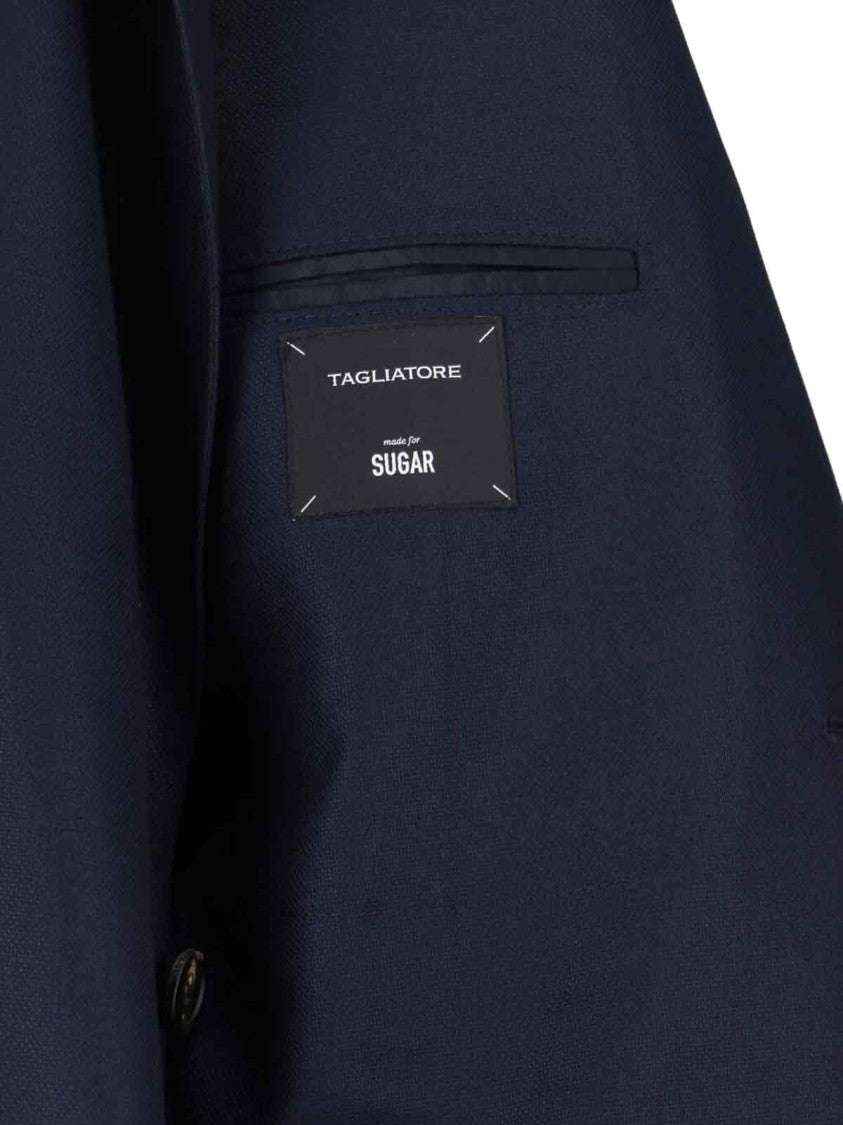 Tagliatore Single-Breasted Blazer – Blue