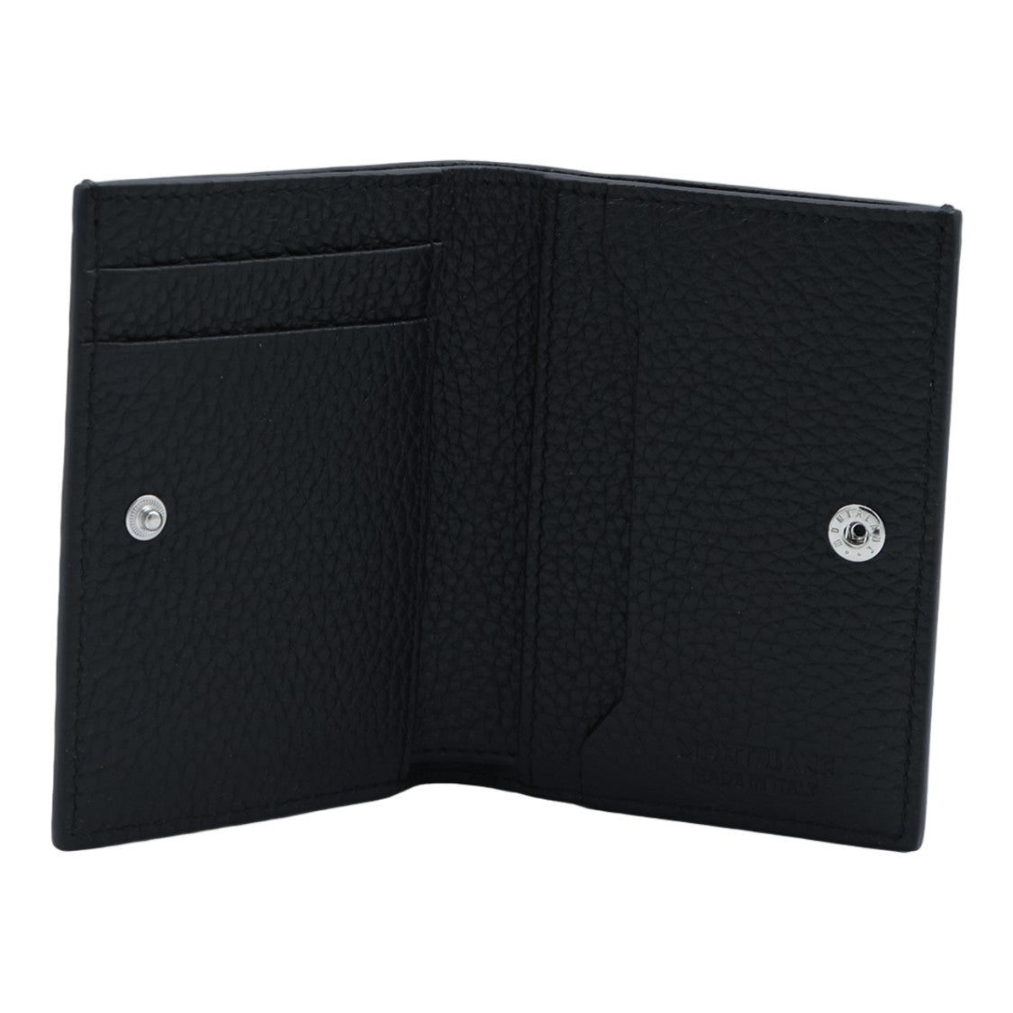 Montblanc Pebbled Leather Wallet With Fold-Over Design