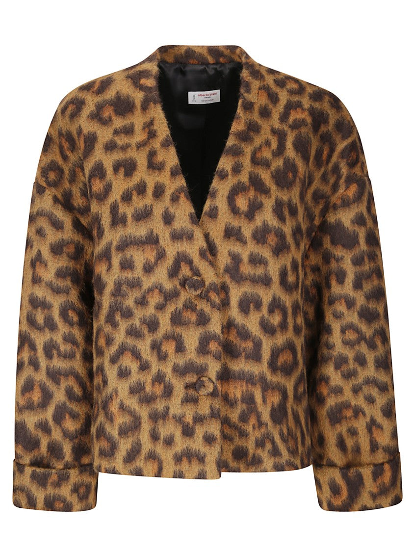 Alberto Biani Animal Print Jacket