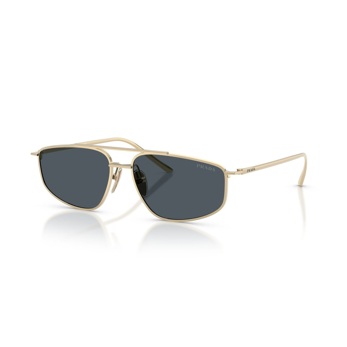 Prada 0Pr C51s Gold Metal Frame Sunglasses