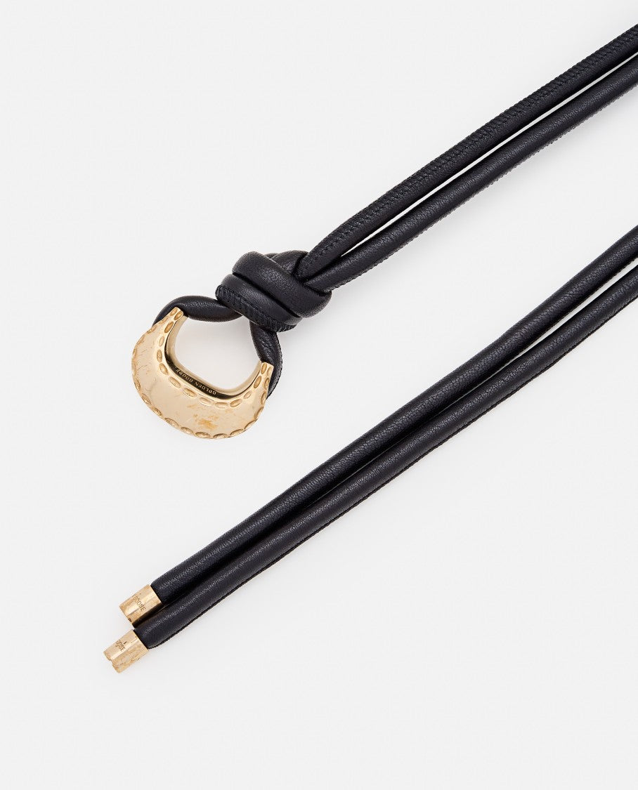 Golden Goose Nappa Leather Tubular Belt