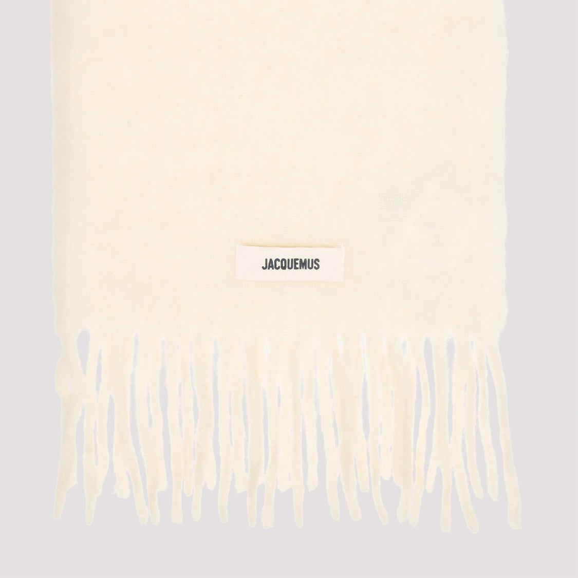 Jacquemus Off White Alpaca L Echarpe Carro Scarf
