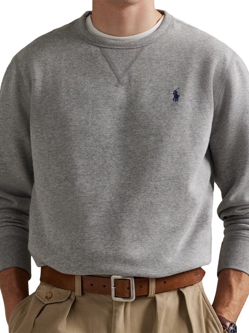 Polo Ralph Lauren Textured Embroidered Logo Long-Sleeve Knit Sweater