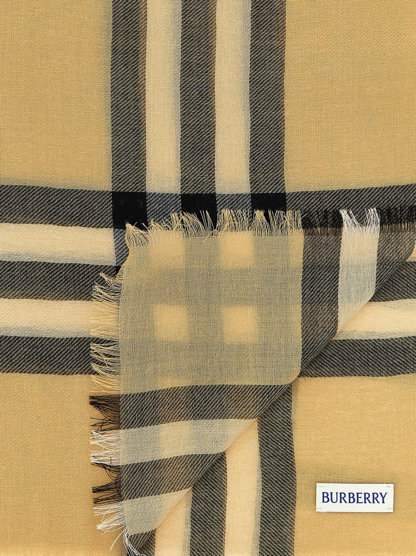 Burberry Check Wool Scarf