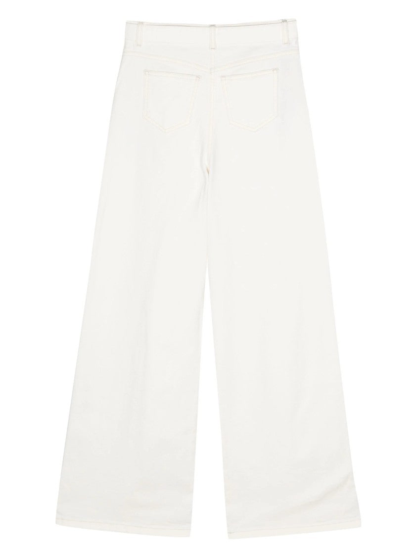 Twin-Set Mid-Rise Wide-Leg Jeans
