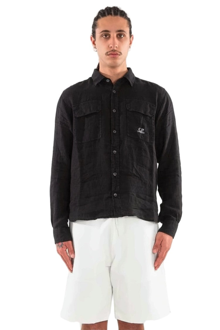 C.P. Company Relaxed Fit Long-Sleeve Linen Shirt