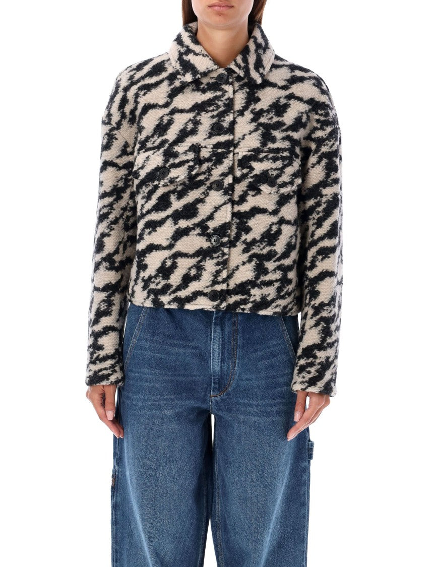 Isabel Marant Étoile Wool-Blend Jacket With Bold Printed Pattern