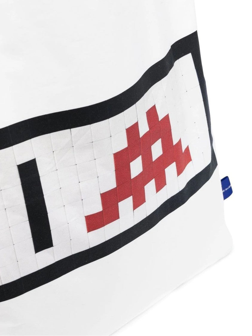 Comme Des Garçons Space Invaders Logo Shopping Bag