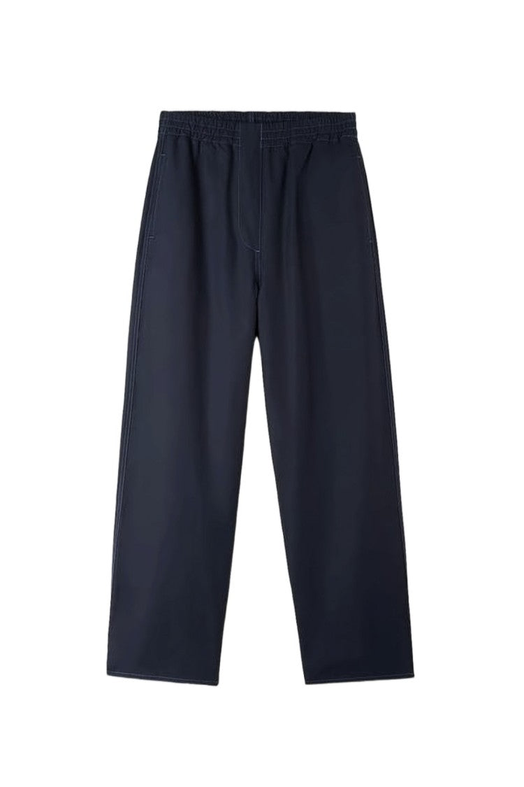 Sunnei Wide-Leg Black Jogger Pants With Elastic Waistband