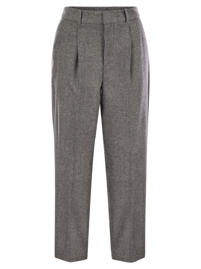 Pt Torino Daisy - Wool And Cashmere Pants