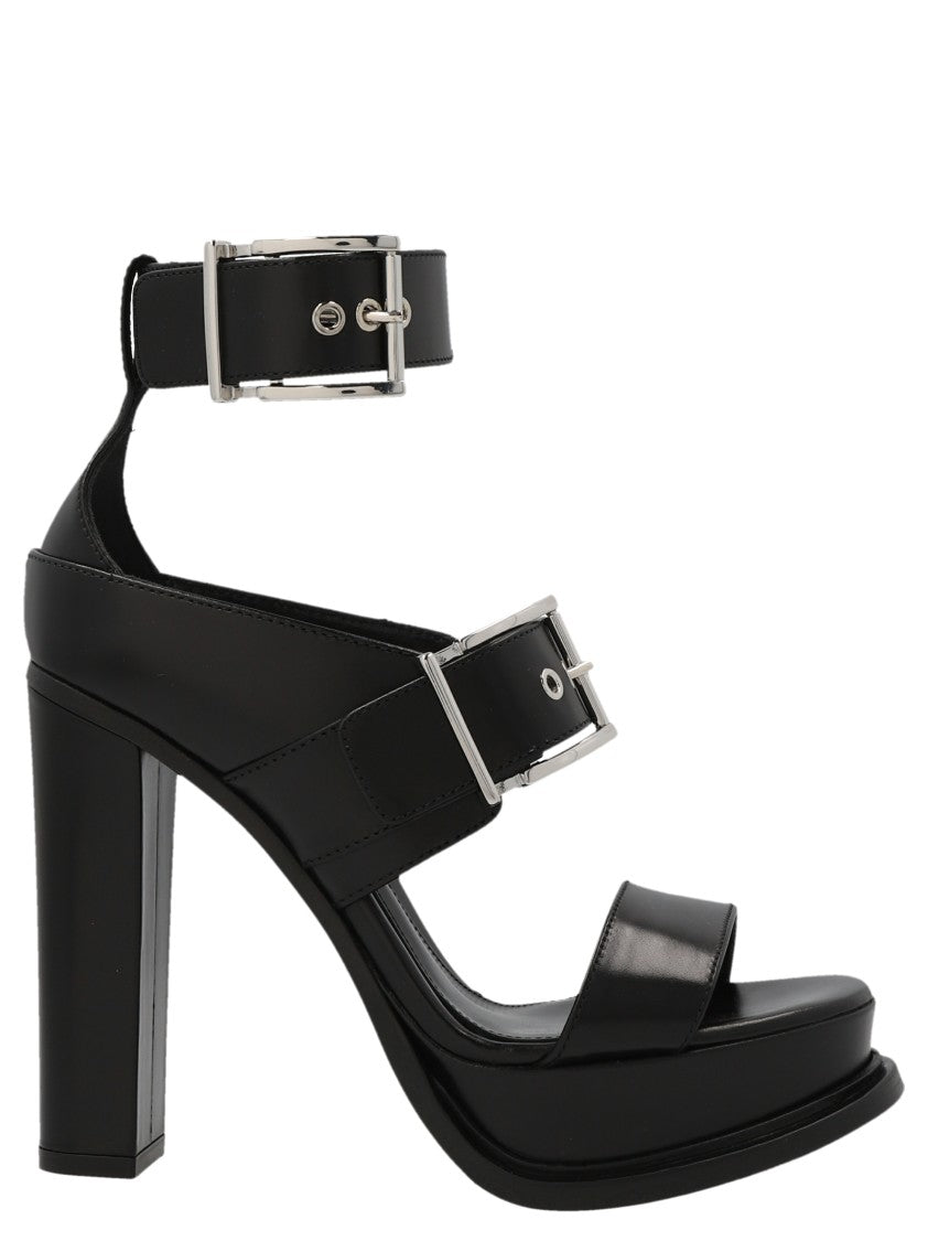 Mcqueen Straps Leather Sandals