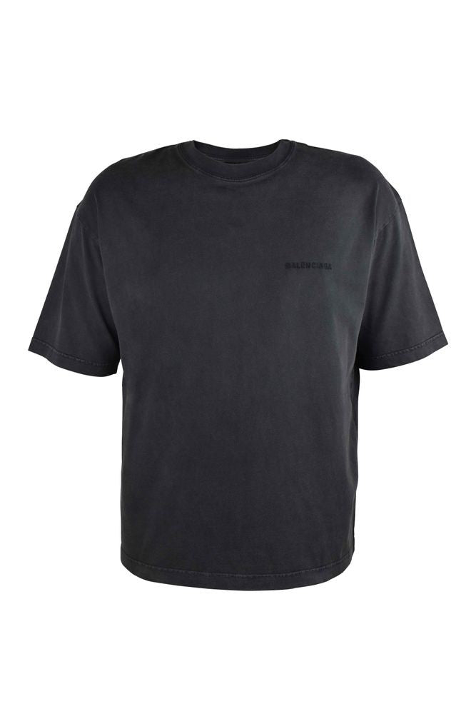 Balenciaga Black Cotton T-Shirt