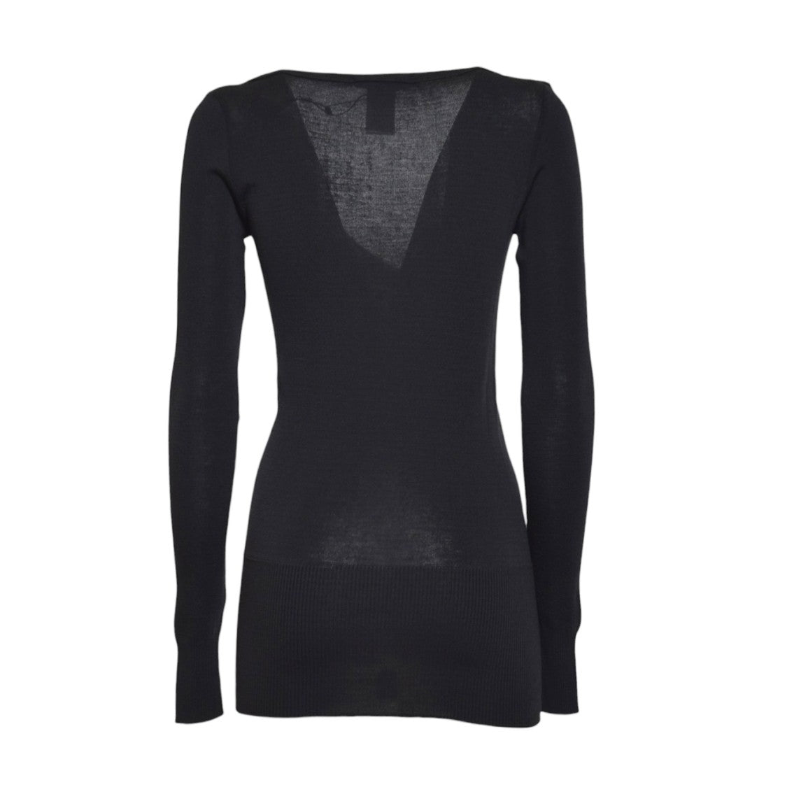 Lemaire Deep V-Neck Slim Fit Wool Sweater