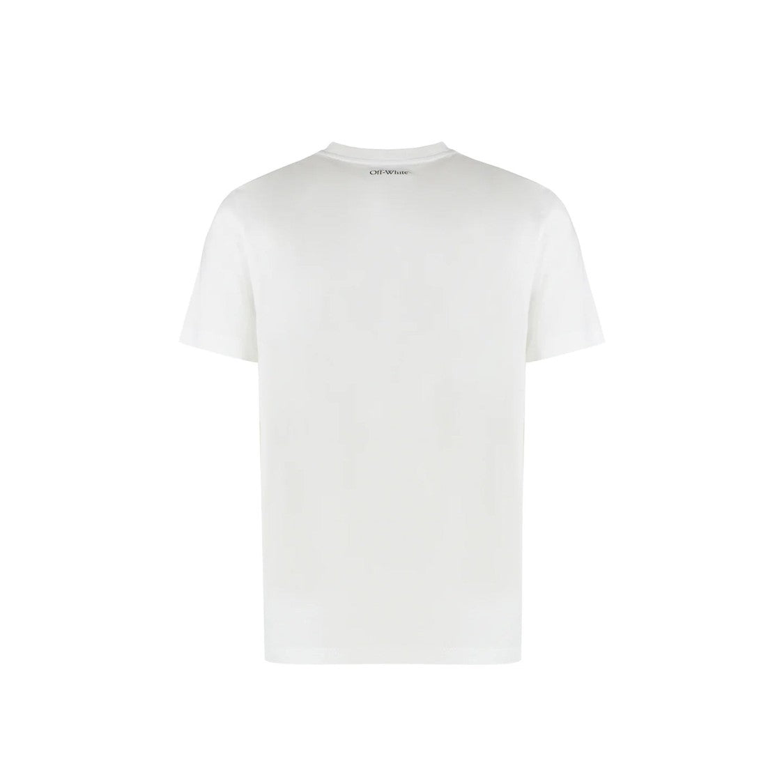 Off-White Contrast Logo Print Cotton T-Shirt