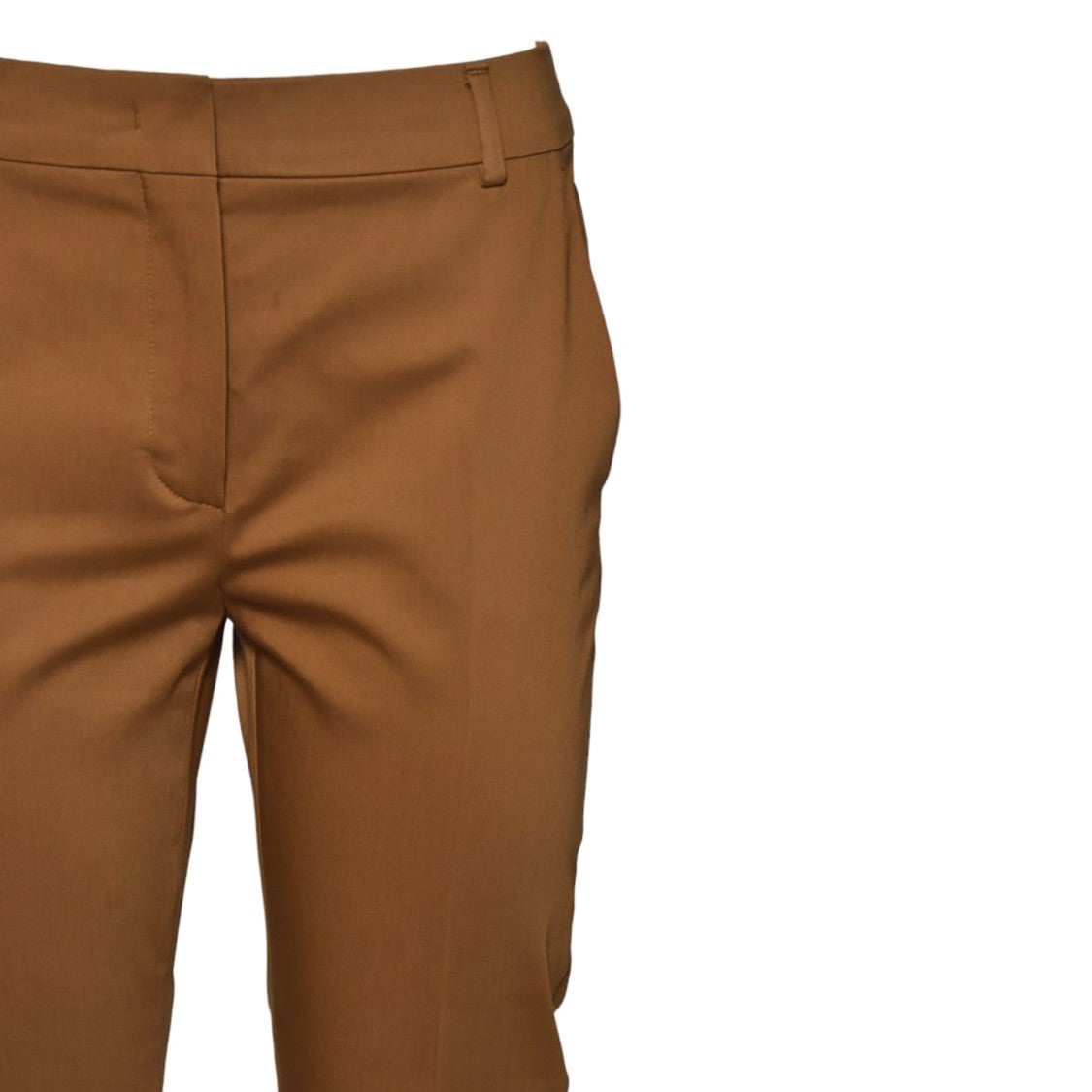 Max Mara Lince1234 Cropped Pants In Brick Red Satin