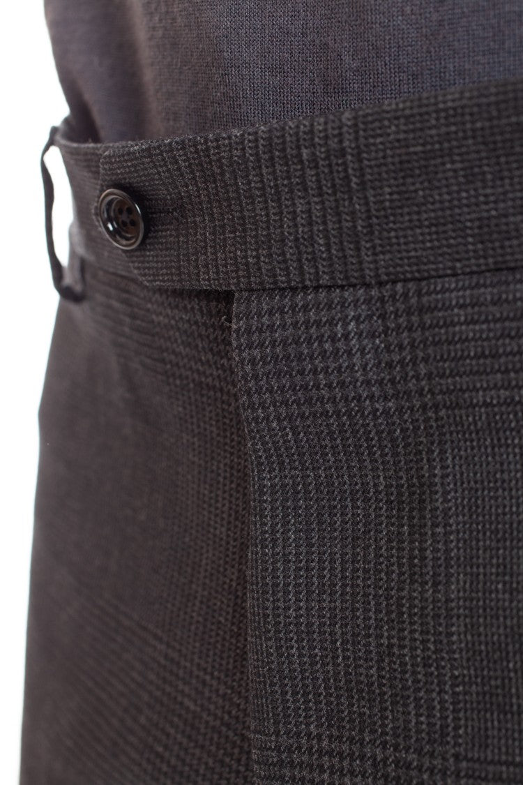 Lardini Double-Breasted Wool Check Suit
