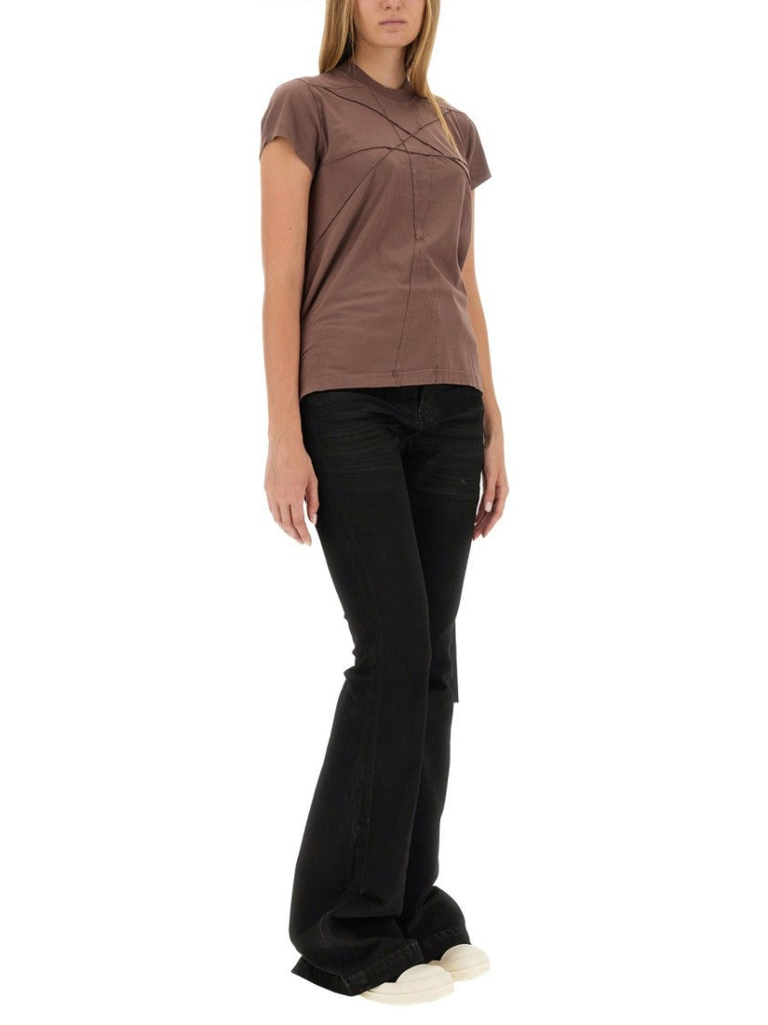 Drkshdw By Rick Owens Textured Cotton T-Shirt