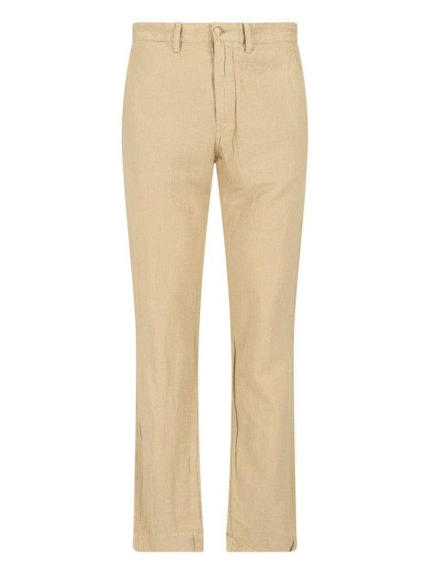 Polo Ralph Lauren Straight-Leg Beige Pants With Tailored Fit