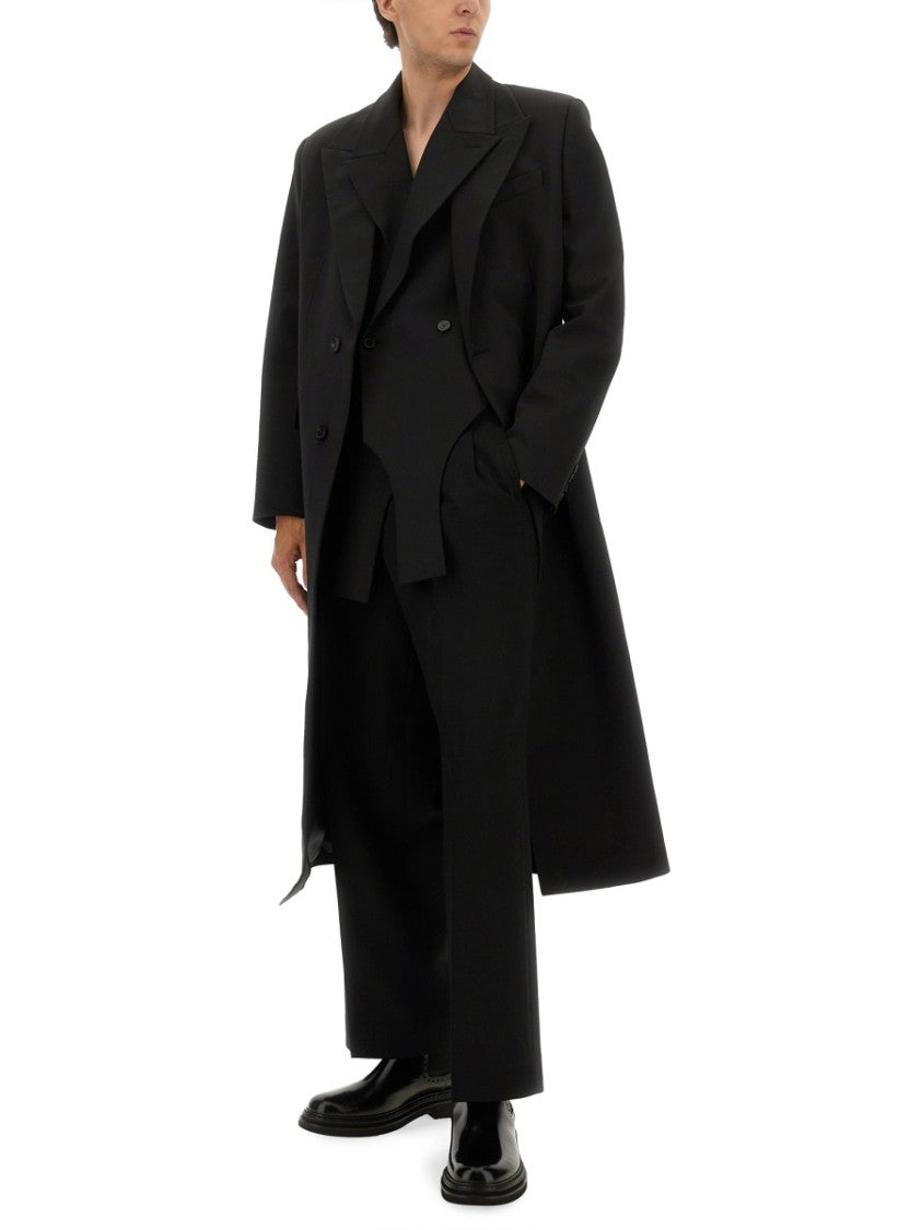 Jean Paul Gaultier Double Layer Coat With Structured Silhouette