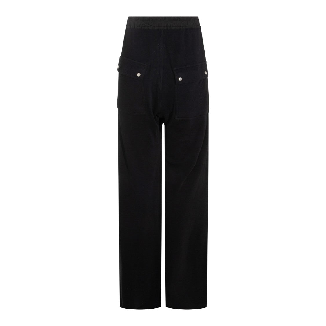 Rick Owens Black Cotton Wide Bela Pants