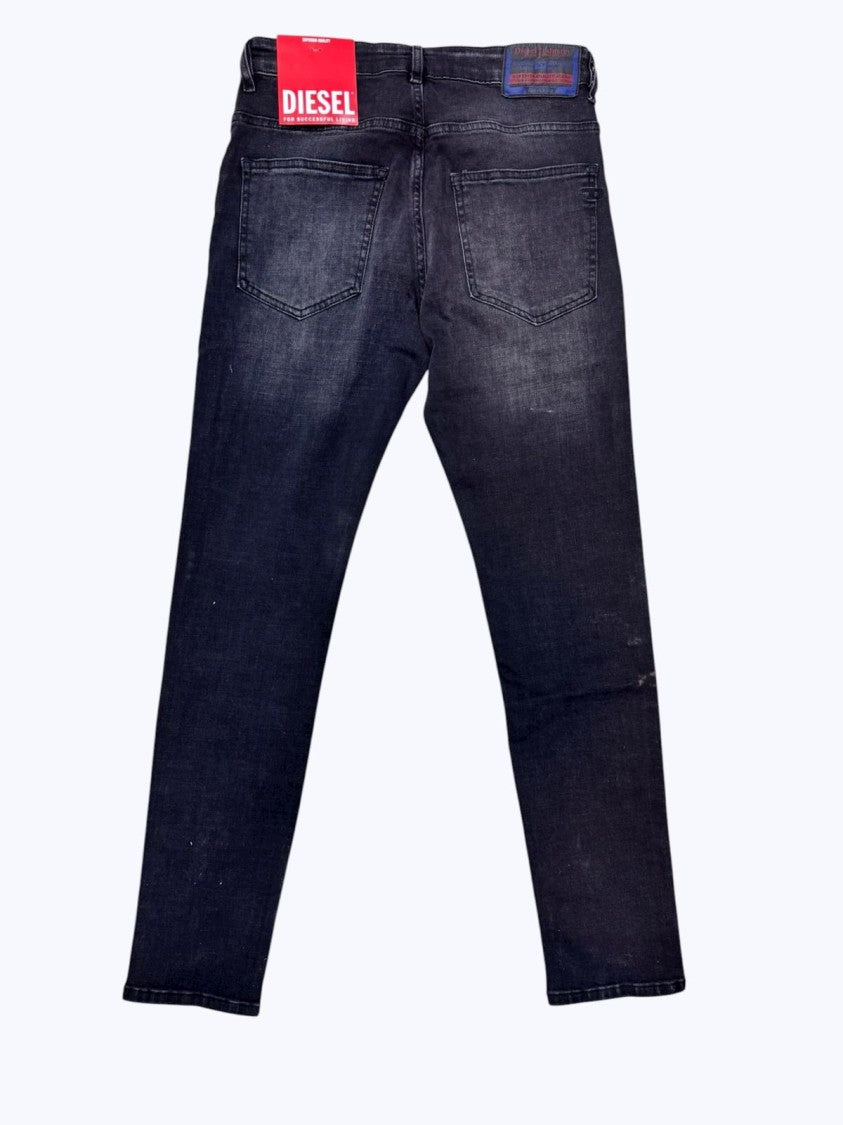 Diesel Slim-Fit Jeans With Faded Black Wash