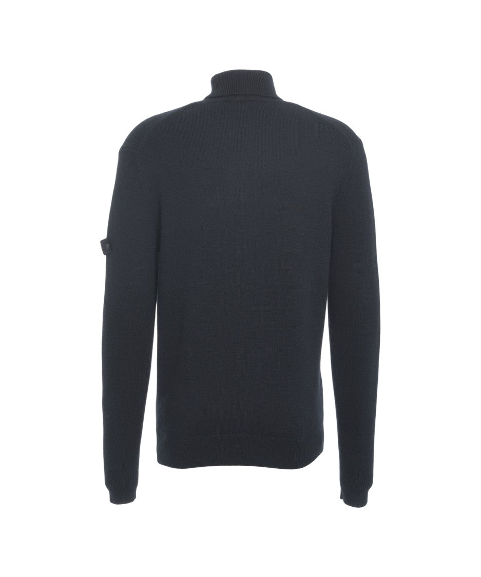 Peuterey Timeless Turtleneck Sweater With Logo Detail
