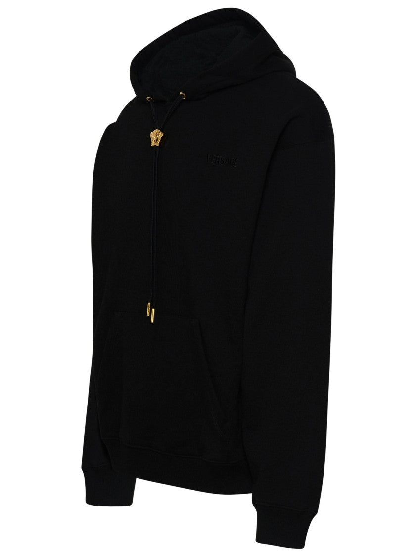 Versace Black Cotton Sweatshirt
