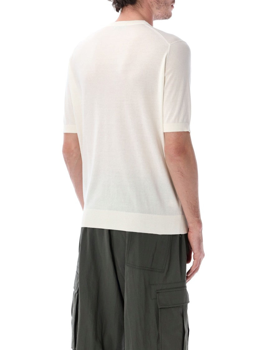 John Smedley Kempton Short Sleeve Knit Crewneck Tee