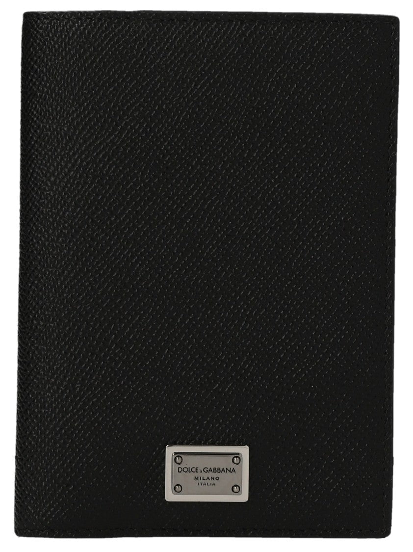 Dolce & Gabbana Textured Leather Passport Holder
